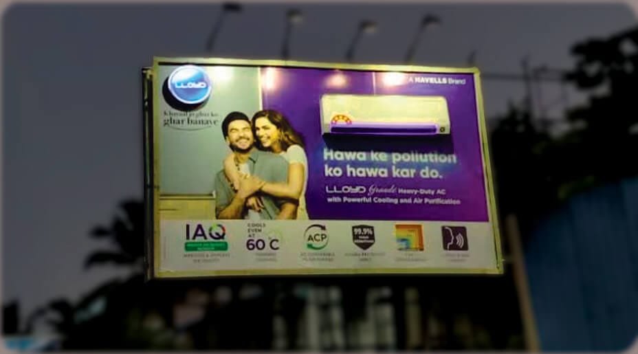 A Unipole Billboard is a high-rise, single-pole outdoor ad display, offering maximum visibility for brands along highways and busy roads.