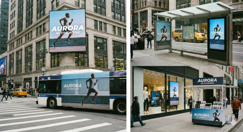 Outdoor, transit, ratail and posm media advertising