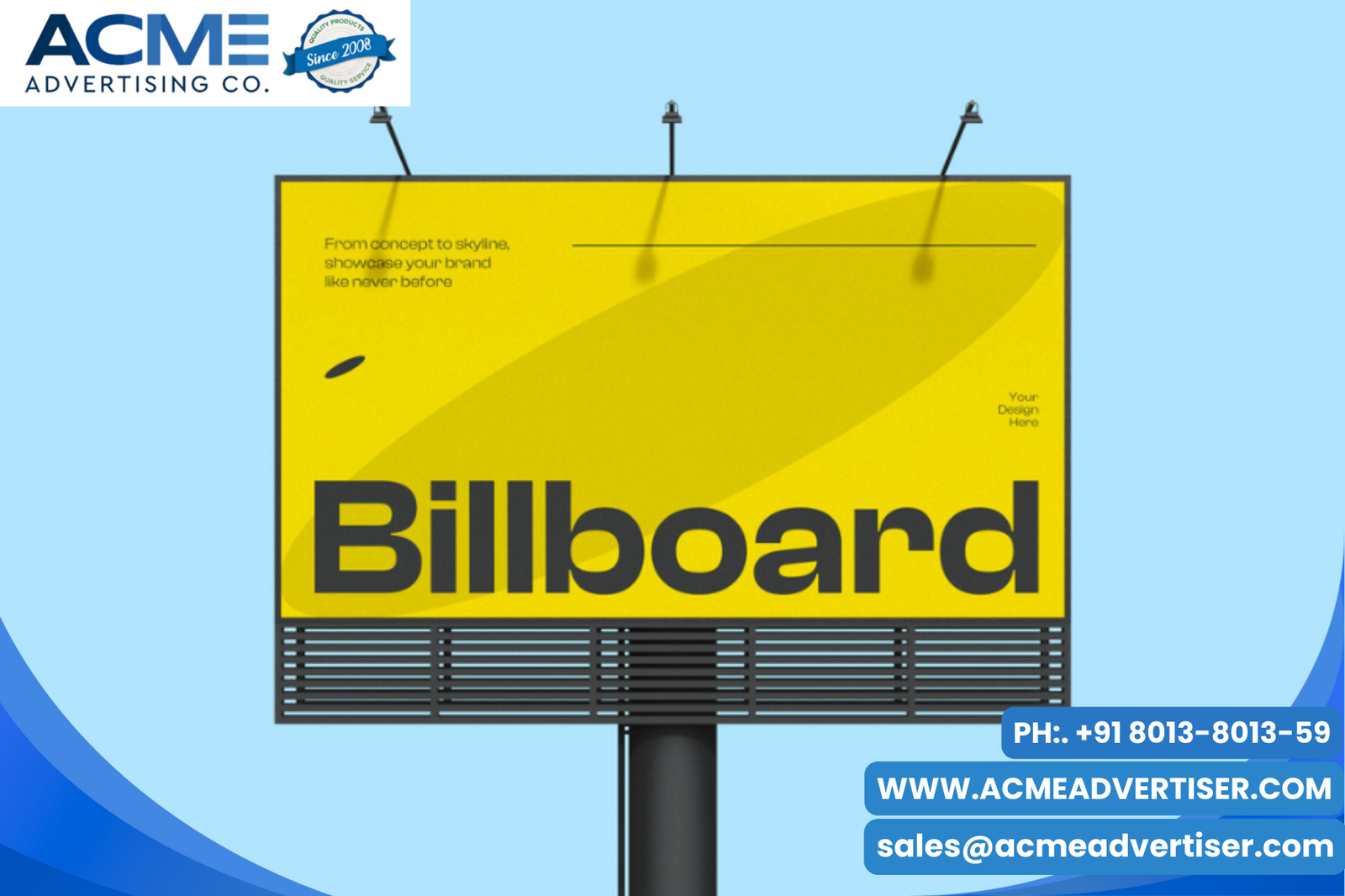 Top 6 outdoor advertising companies in india Branding advertising with Acme advertising co.
