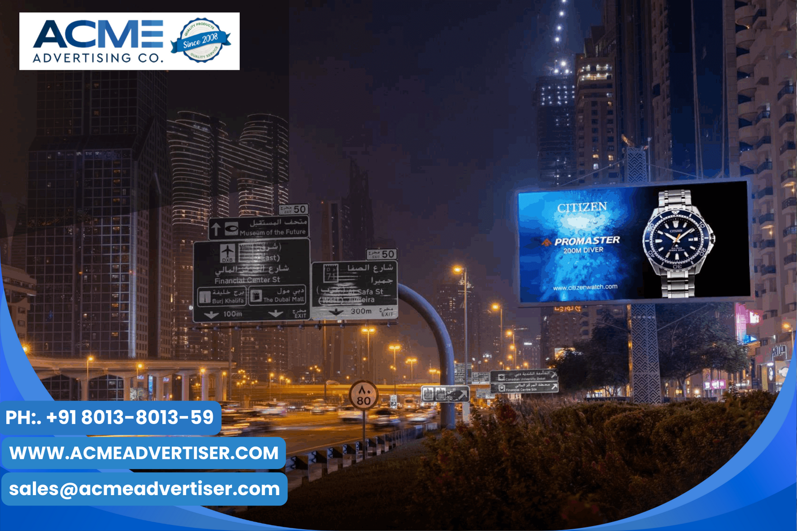 Outdoor media Advertising RAK in UAE with Acme Advertising Co