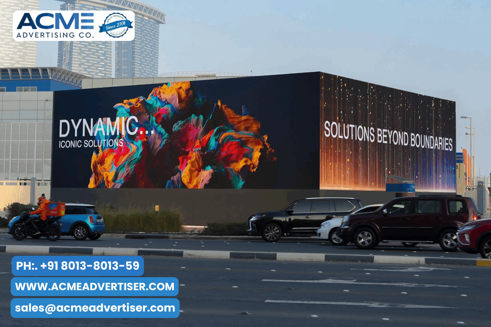 DOOH Screens Sharjah with Acme Advertising Co