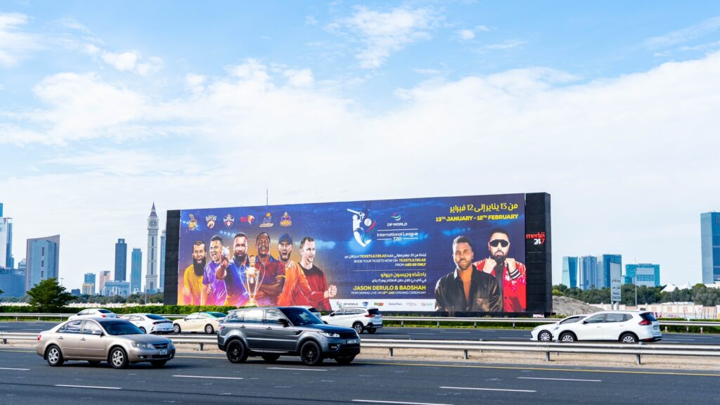 High-traffic locations such as Sheikh Zayed Road and Downtown Dubai command premium pricing due to their massive exposure